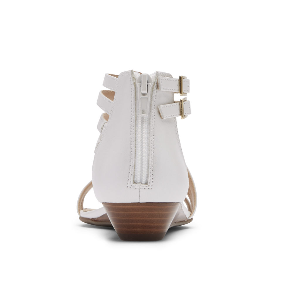 Sandálias Rockport Mulher Branco - Total Motion Zandra Asymmetrical - 76394OEZM